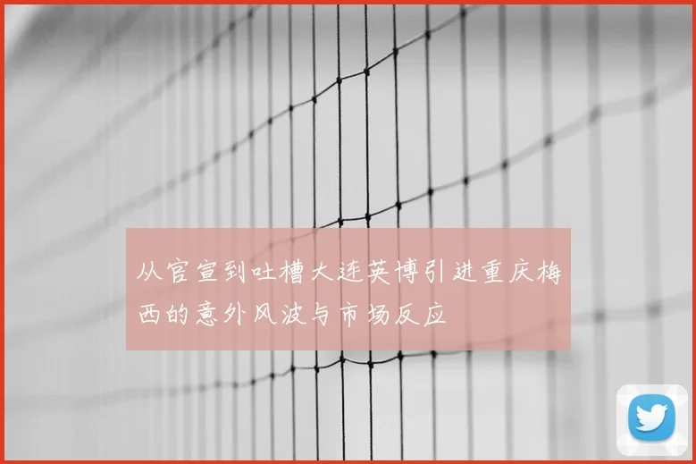 从官宣到吐槽大连英博引进重庆梅西的意外风波与市场反应